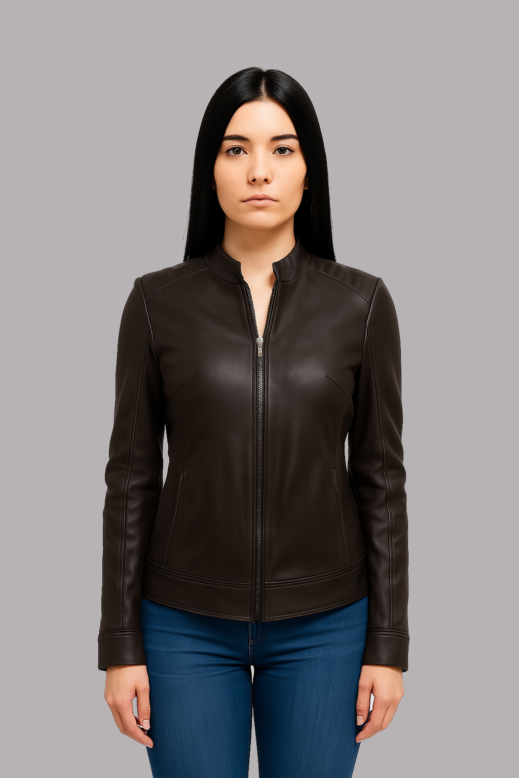 Viva Vegan by Beverly Leather Perforated Jacket