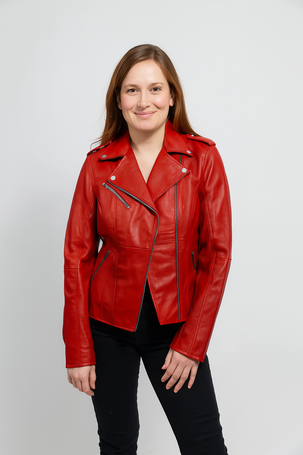 Nova Heritage Women's Vintage Moto Leather Jacket