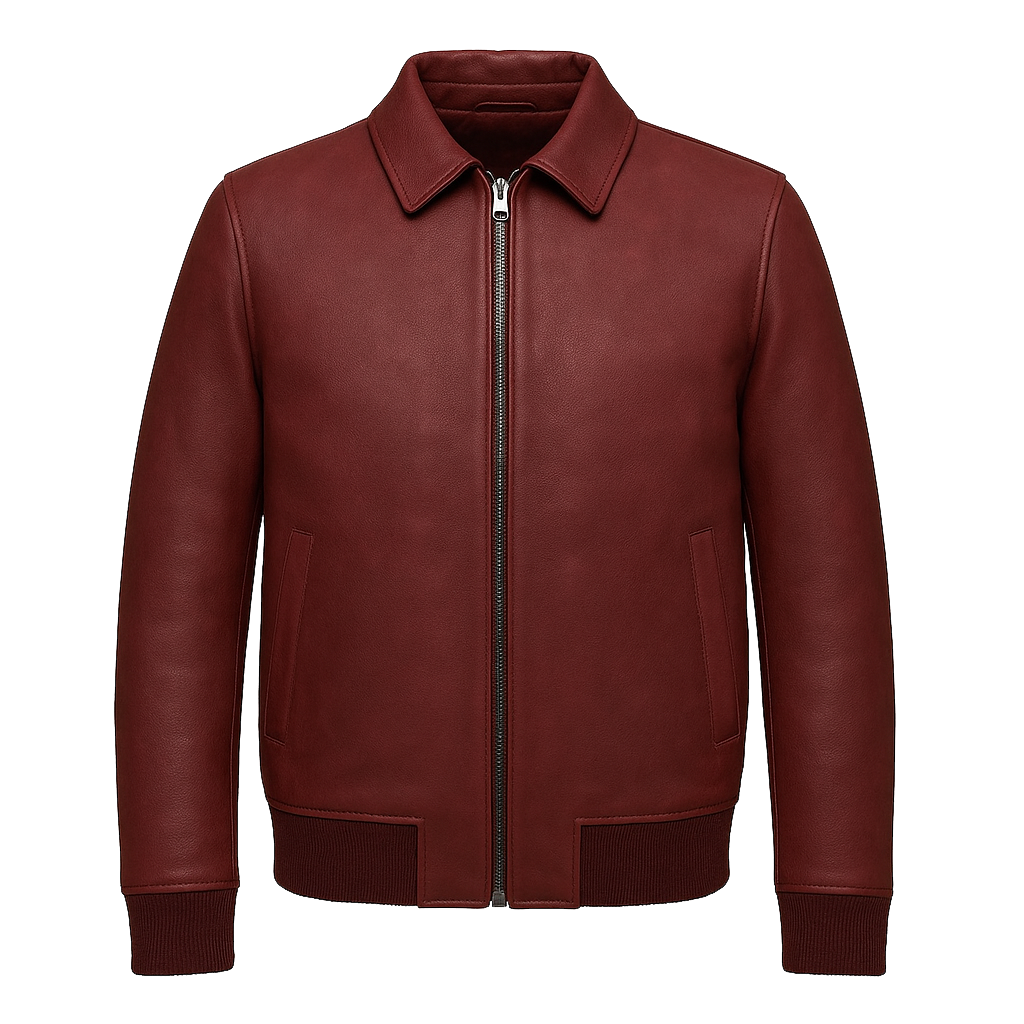 The Heritage Bomber Man's Motorcycle Leather Jacket