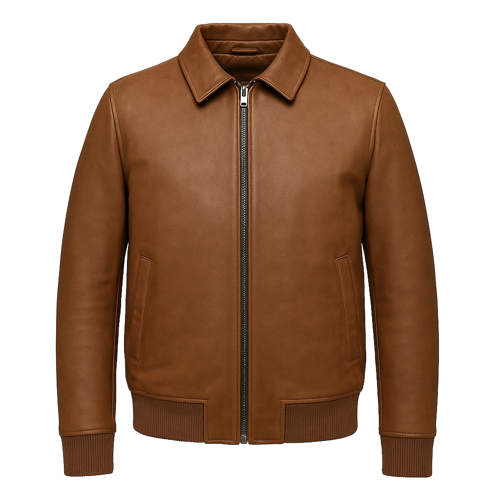 The Heritage Bomber Man's Motorcycle Leather Jacket