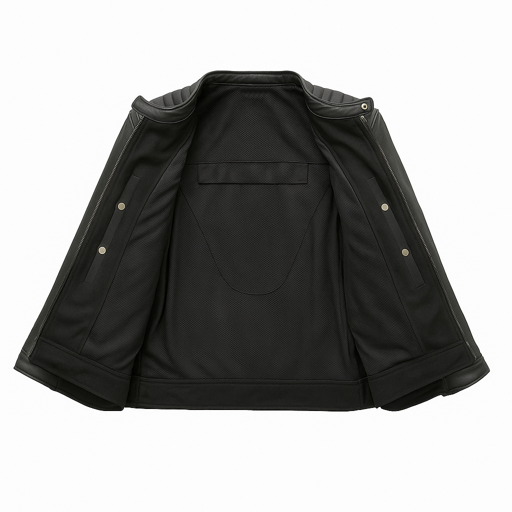Blackout Prime Man's Motorcycle Leather jacket