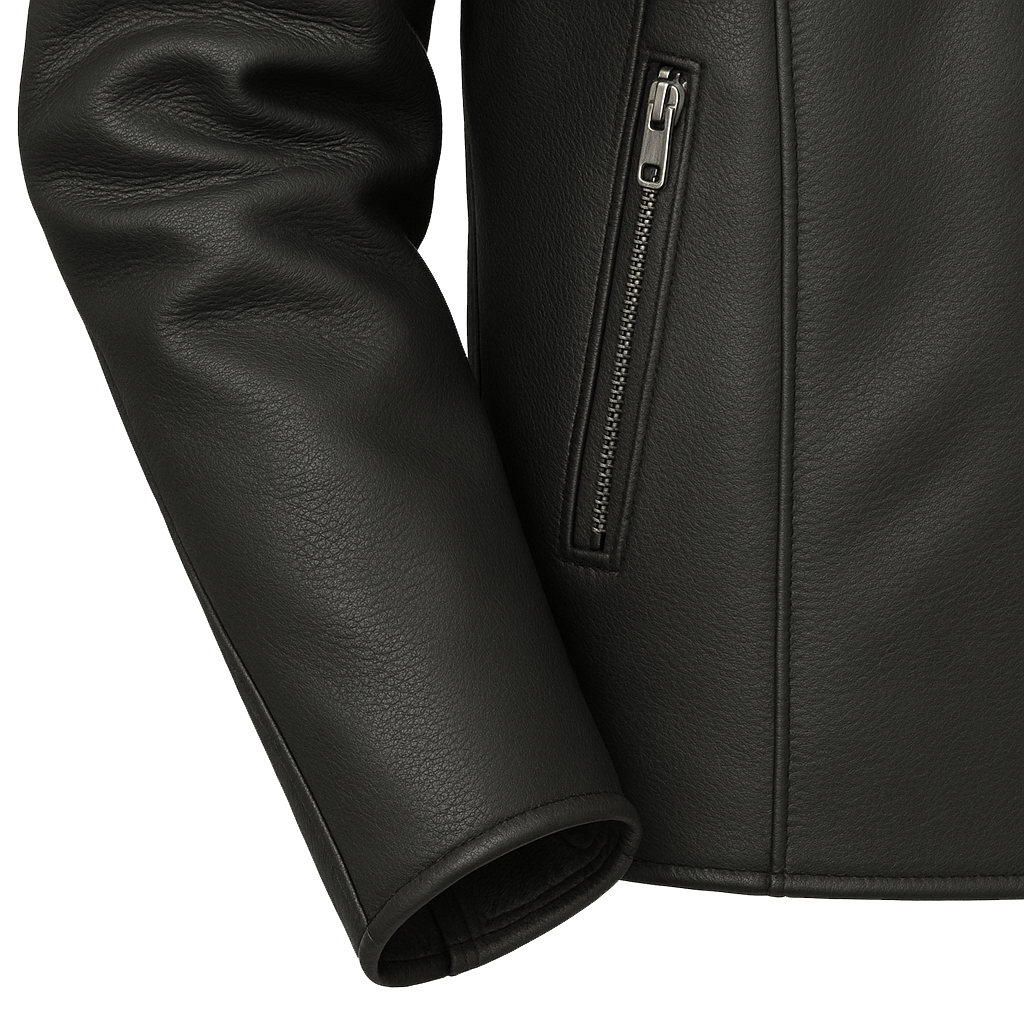 Prime Edge – Men's Motorcycle Café Style Leather Jacket
