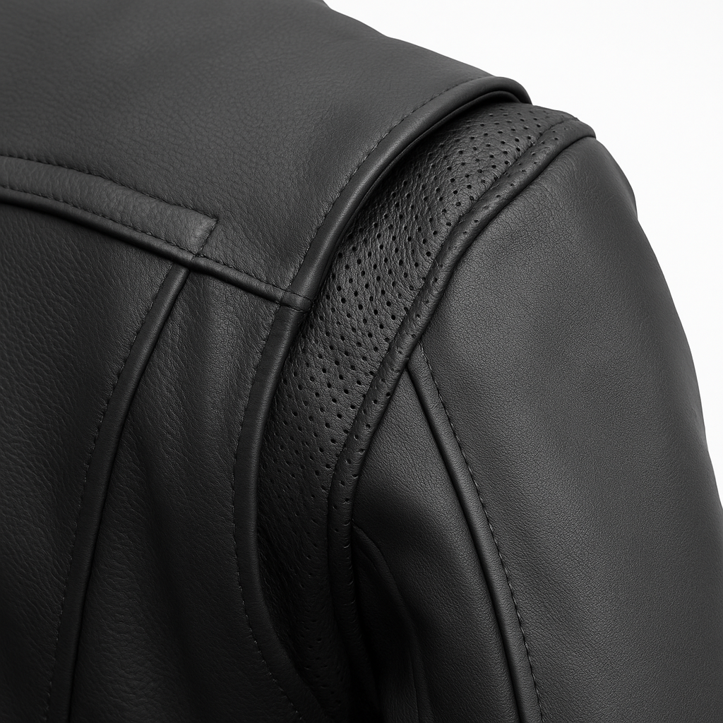 Nightshade Edge Man's Motorcycle Leather Jacket