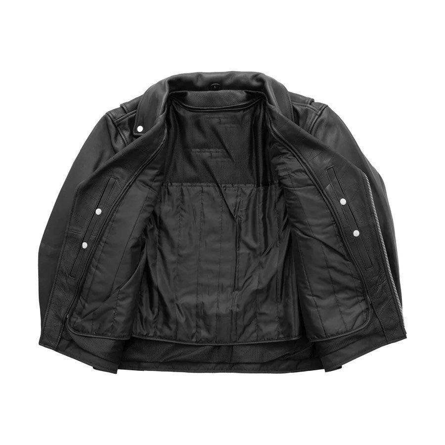 Midnight Moto Men's Motorcycle Leather Jacket