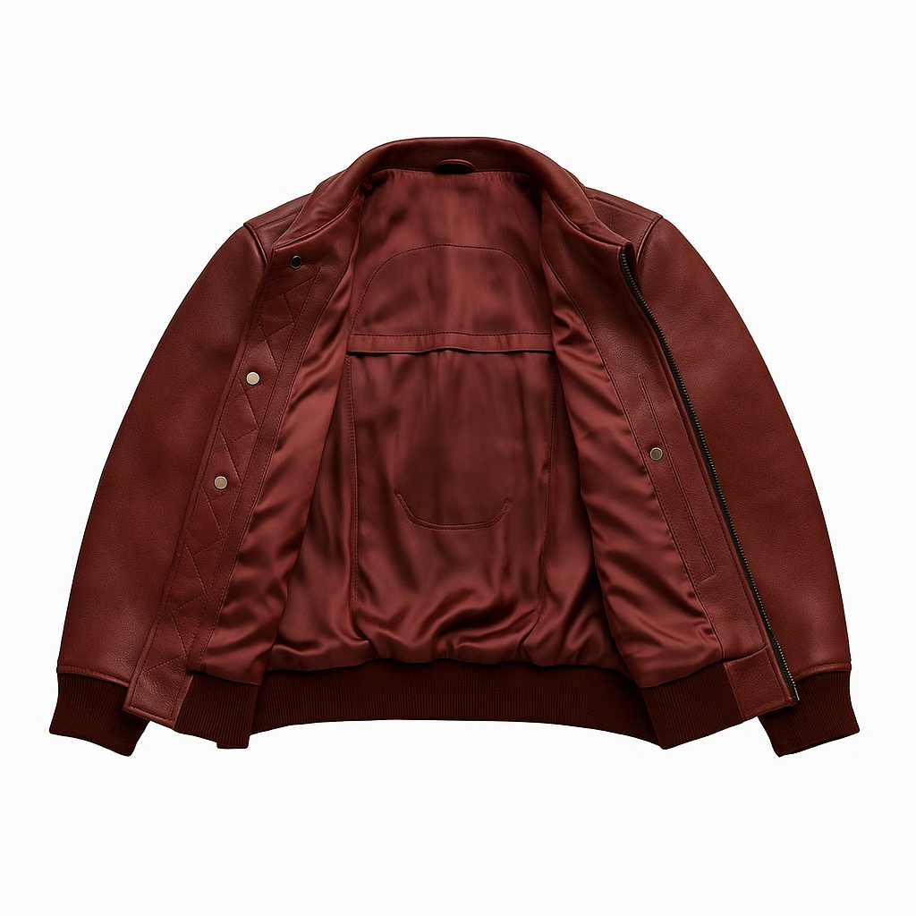 The Heritage Bomber Man's Motorcycle Leather Jacket