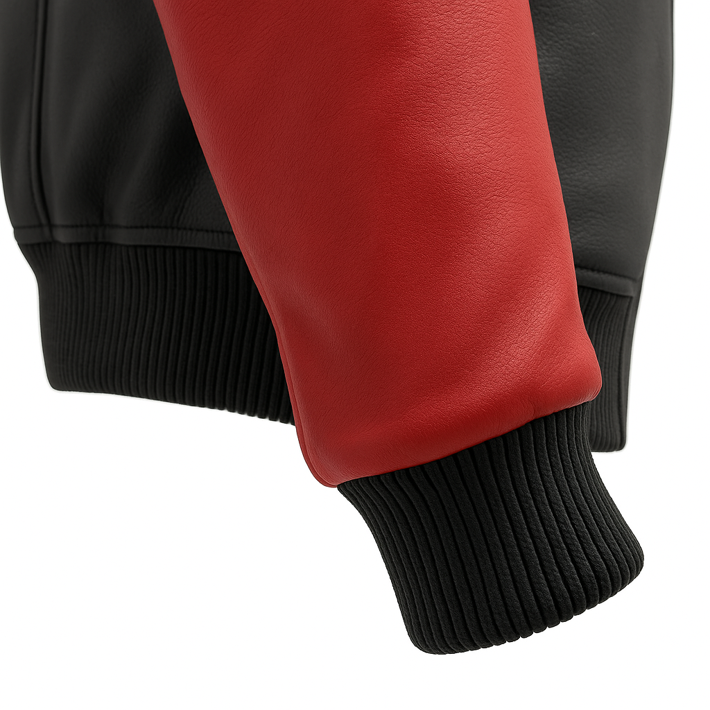 Blaze Bomber Two Tone Man's Motorcycle Leather Jacket