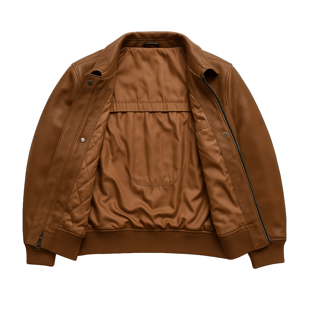The Heritage Bomber Man's Motorcycle Leather Jacket