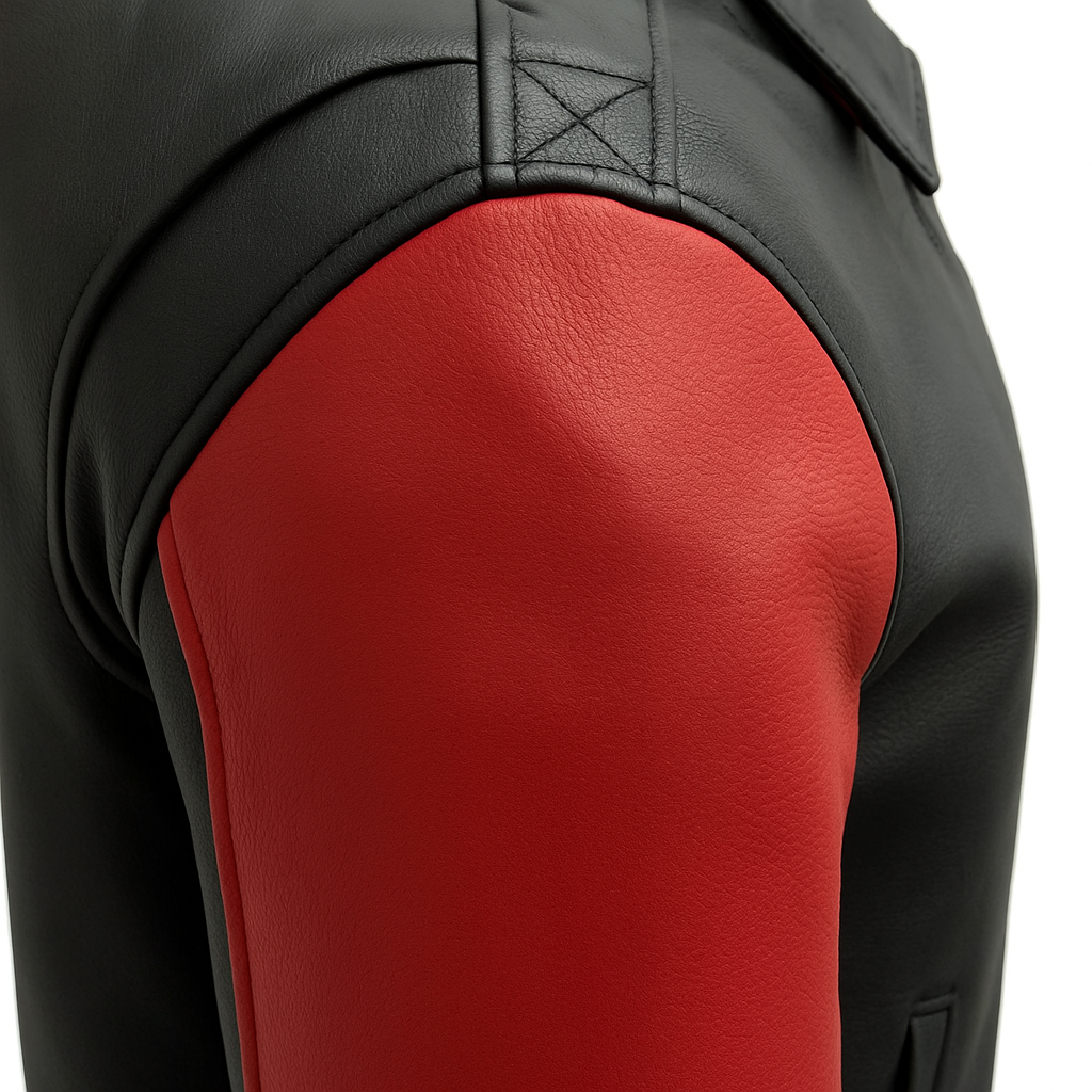 Blaze Bomber Two Tone Man's Motorcycle Leather Jacket