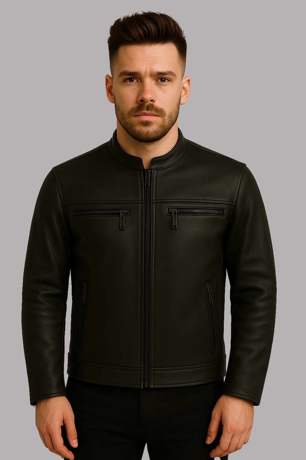 Torque Drift Man's Motorcycle Leather Jacket