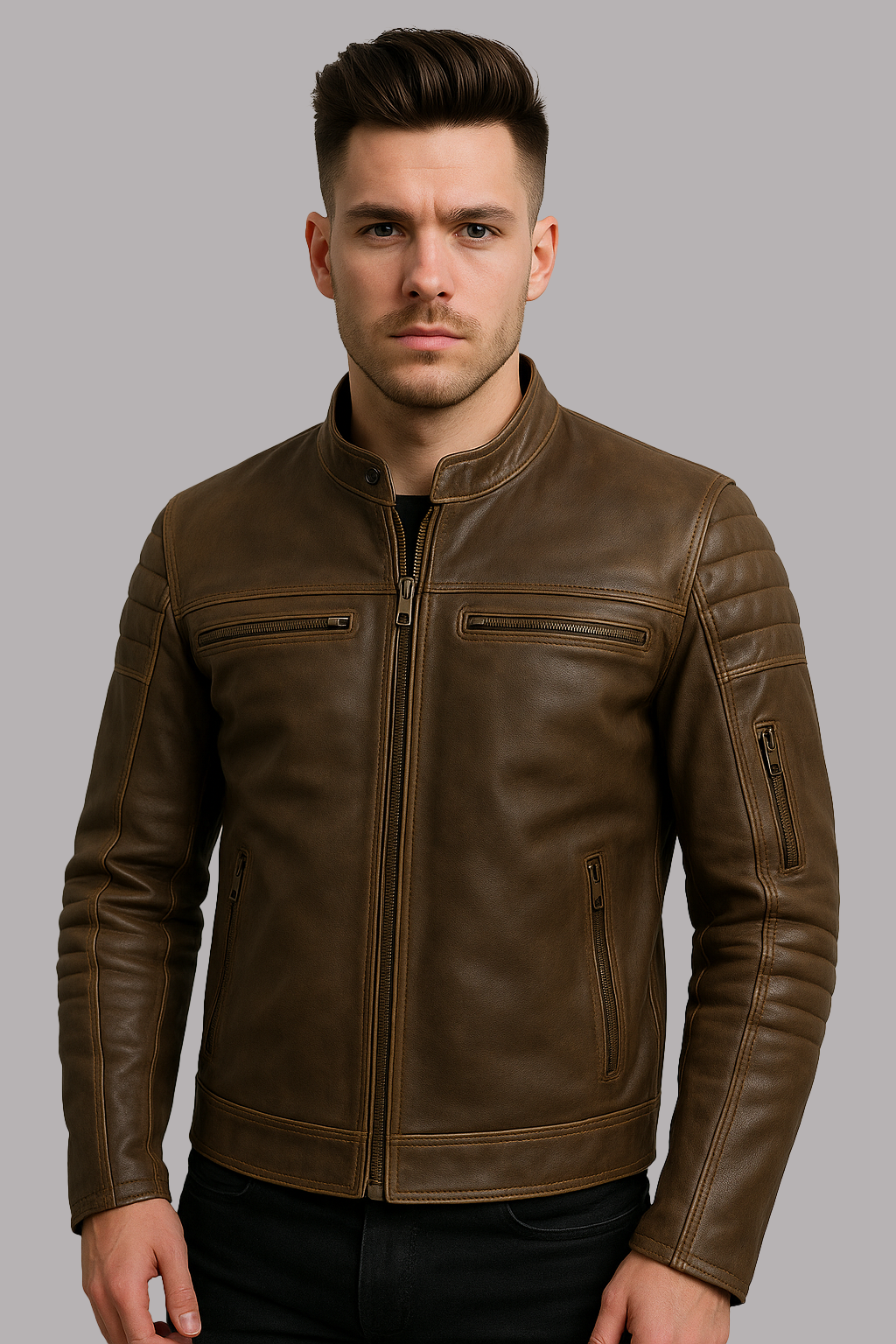 Steelcore Man's Motorcycle leather jacket