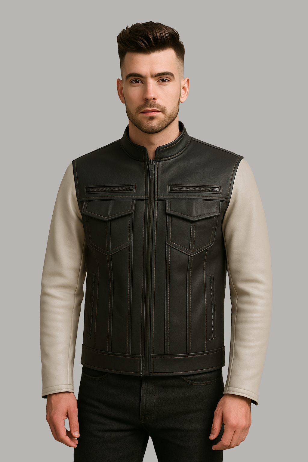 Inferno Edge Man's Moto Leather Jacket