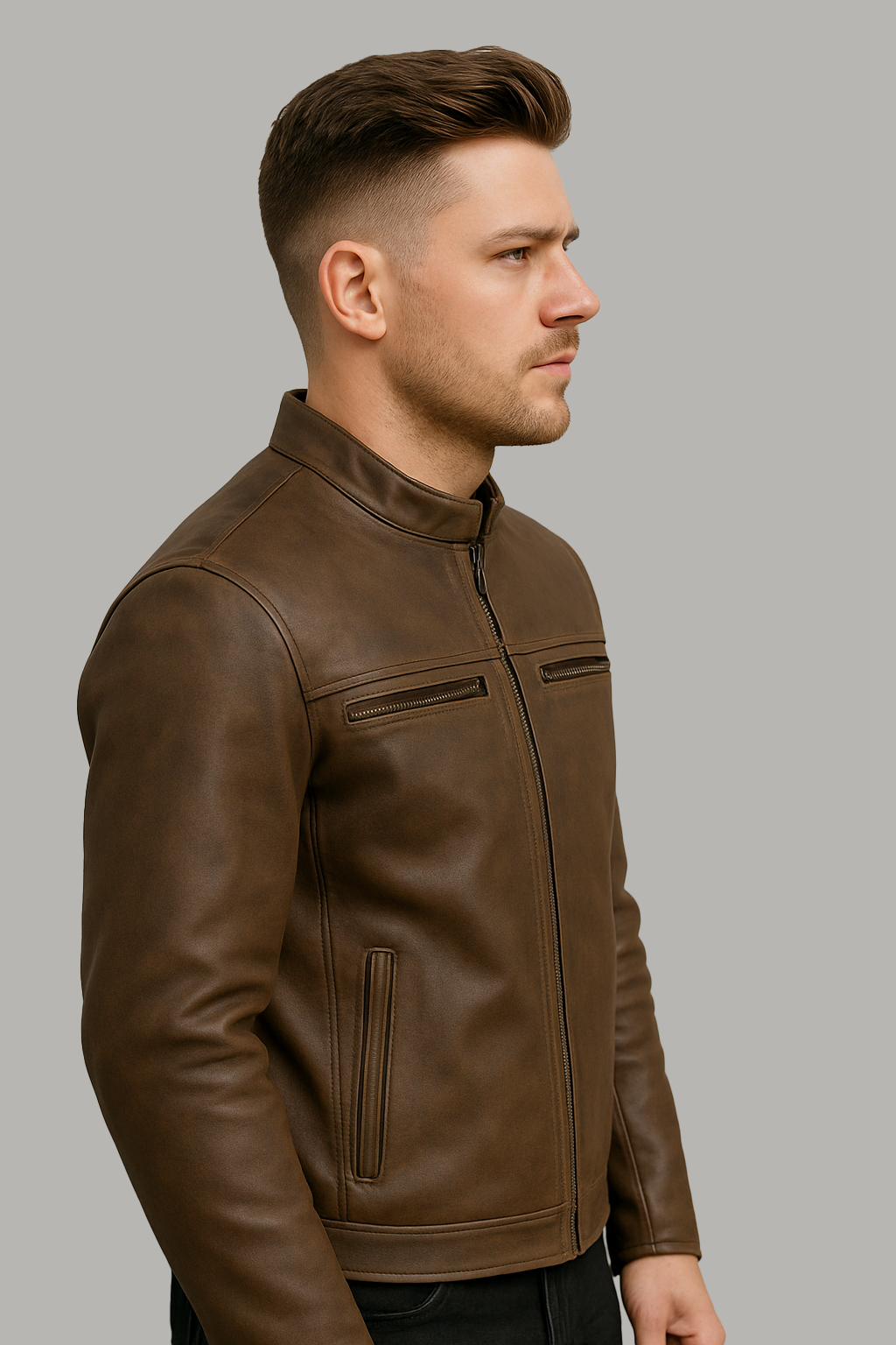 Jetstream Man's Motorcycle Leather Jacket