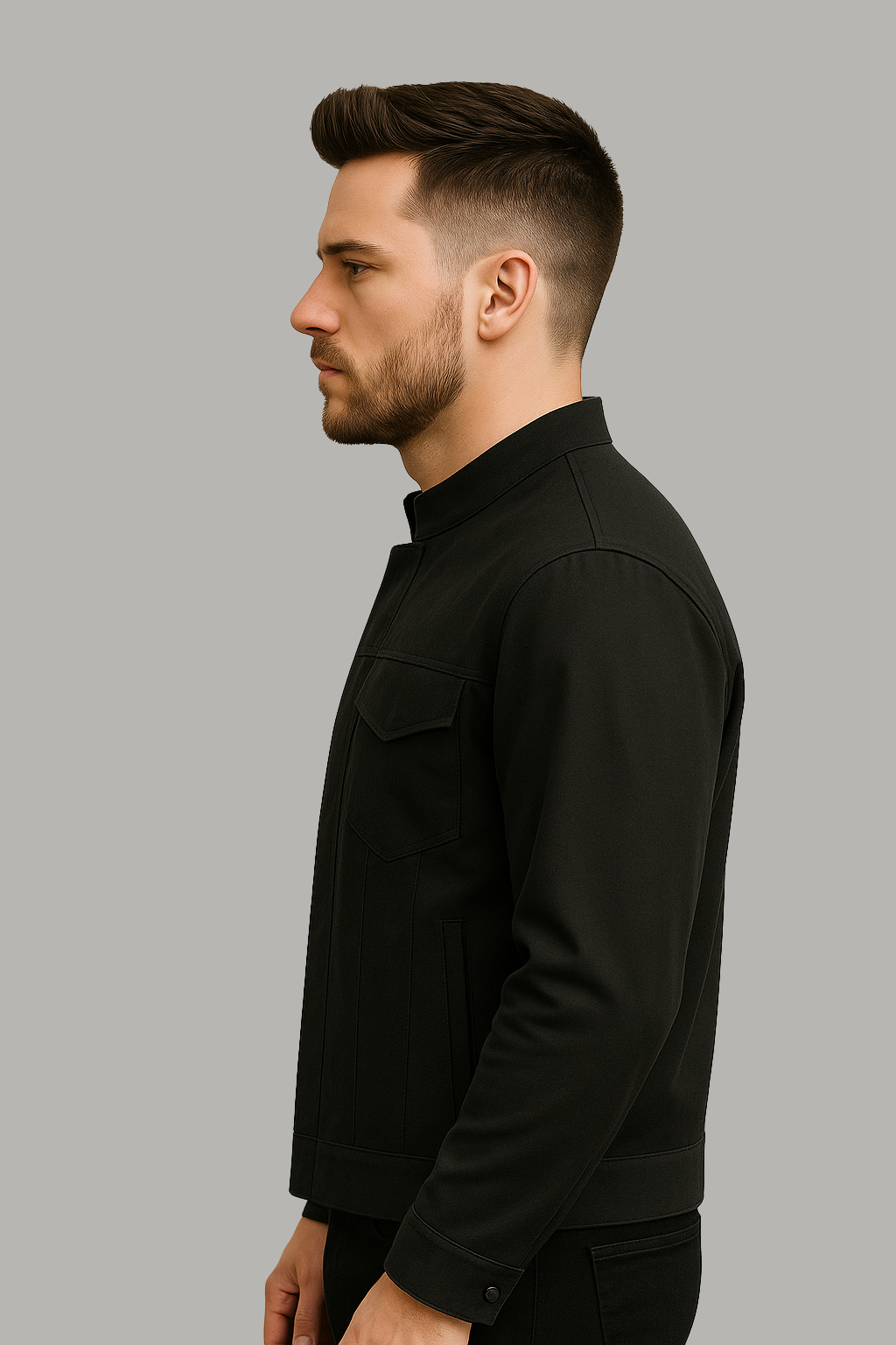 Shadowfield Man's Motorcycle Twill Jacket