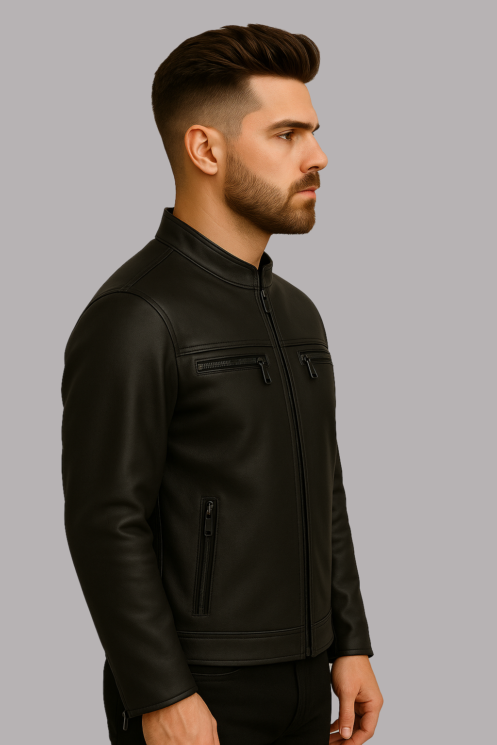 Torque Drift Man's Motorcycle Leather Jacket