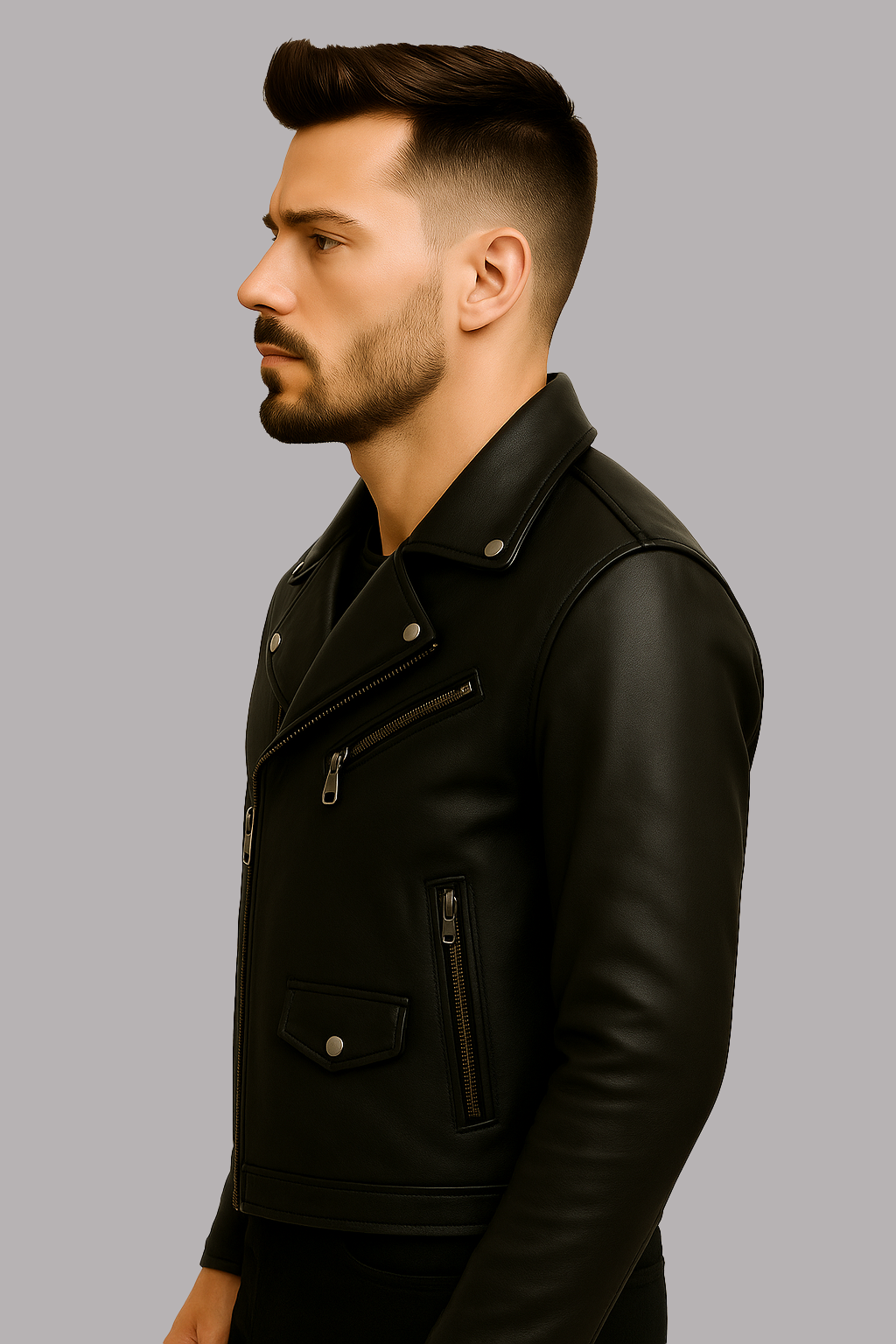 Roadburn Man's Motorcycle Leather Jacket