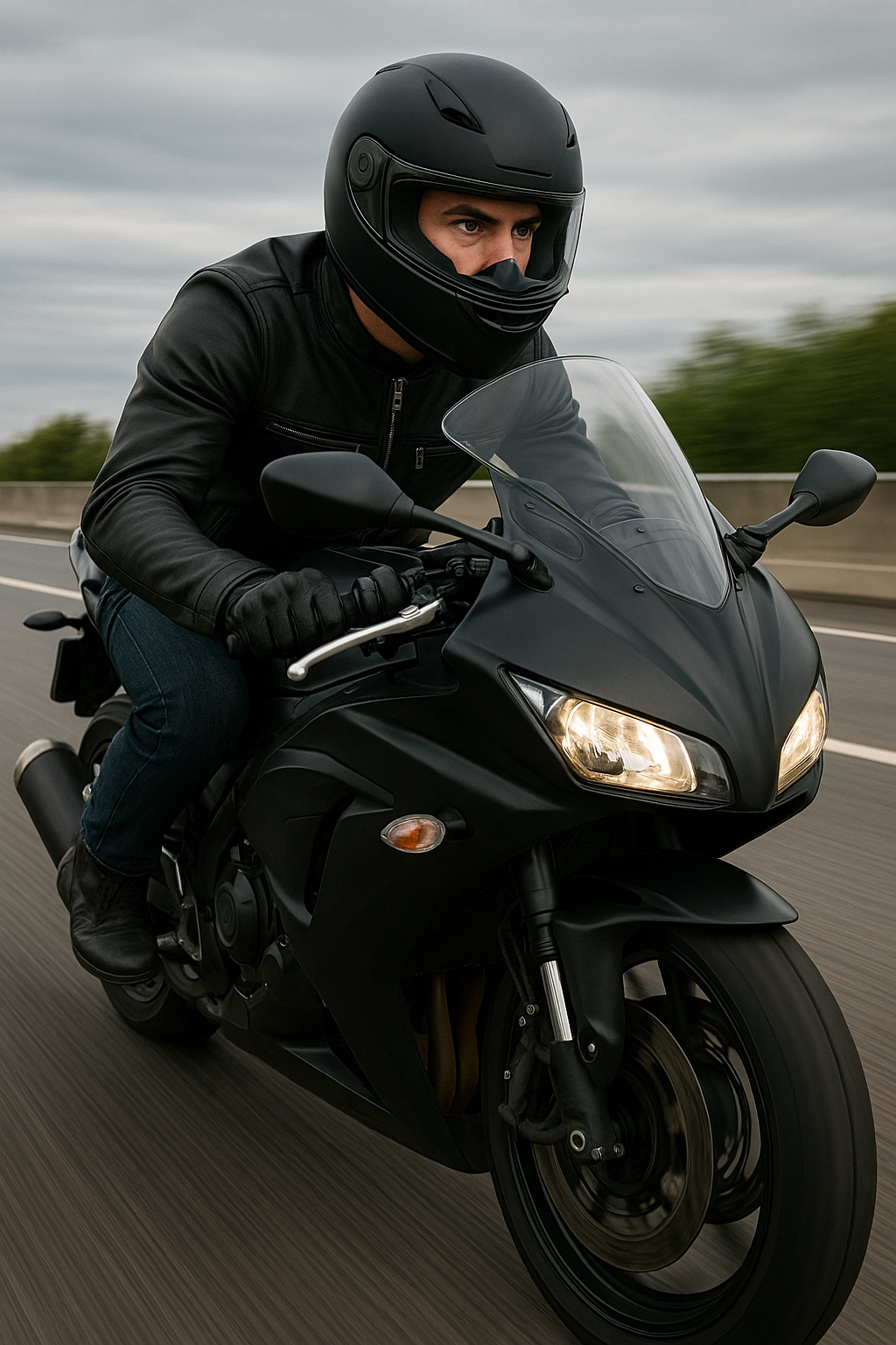 Jetstream Man's Motorcycle Leather Jacket
