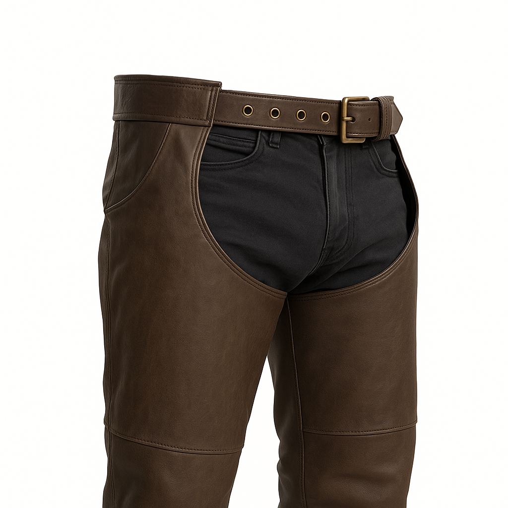 Rustmark - Unisex Motorcycle Leather Chaps