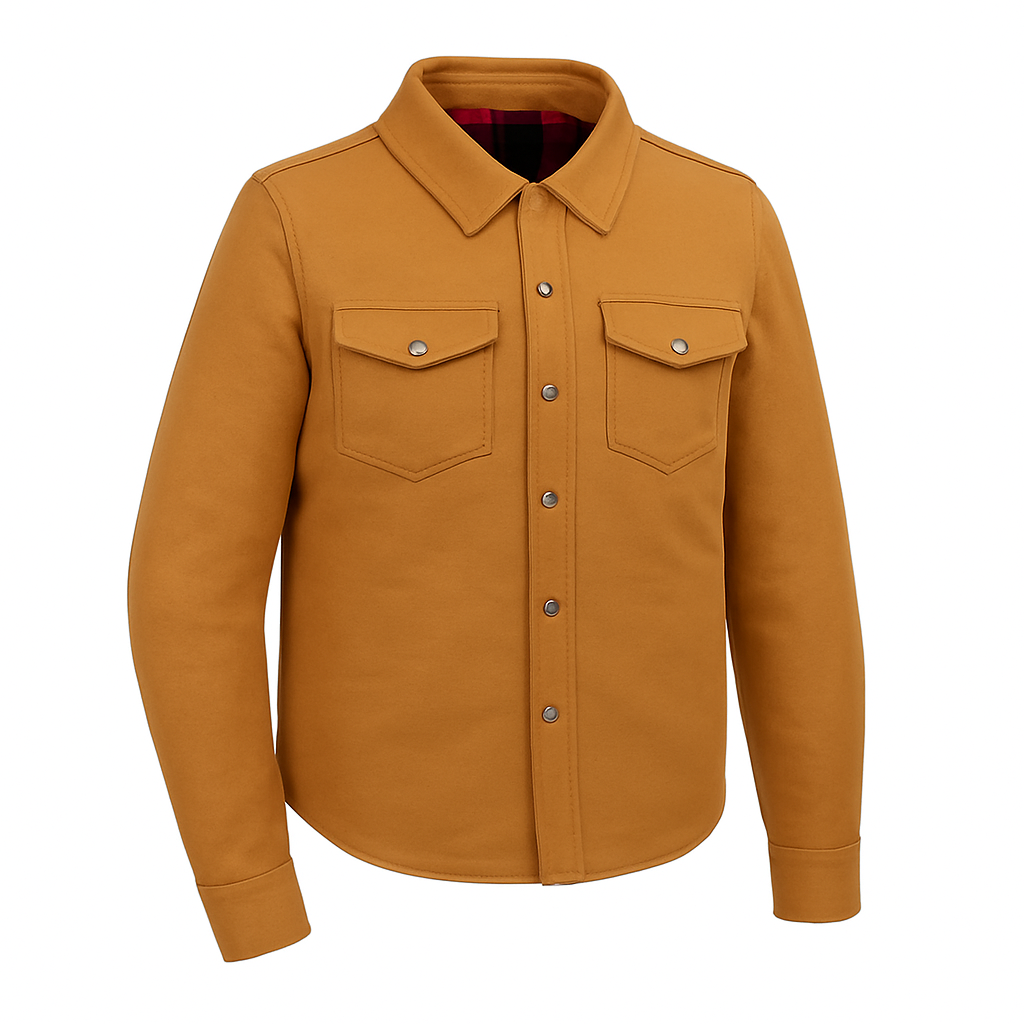 Desert Ember Men’s Honey Brown Canvas Shirt