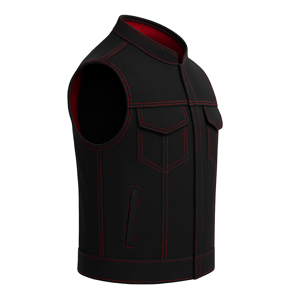 Bloodstone – Men’s Motorcycle Denim Vest