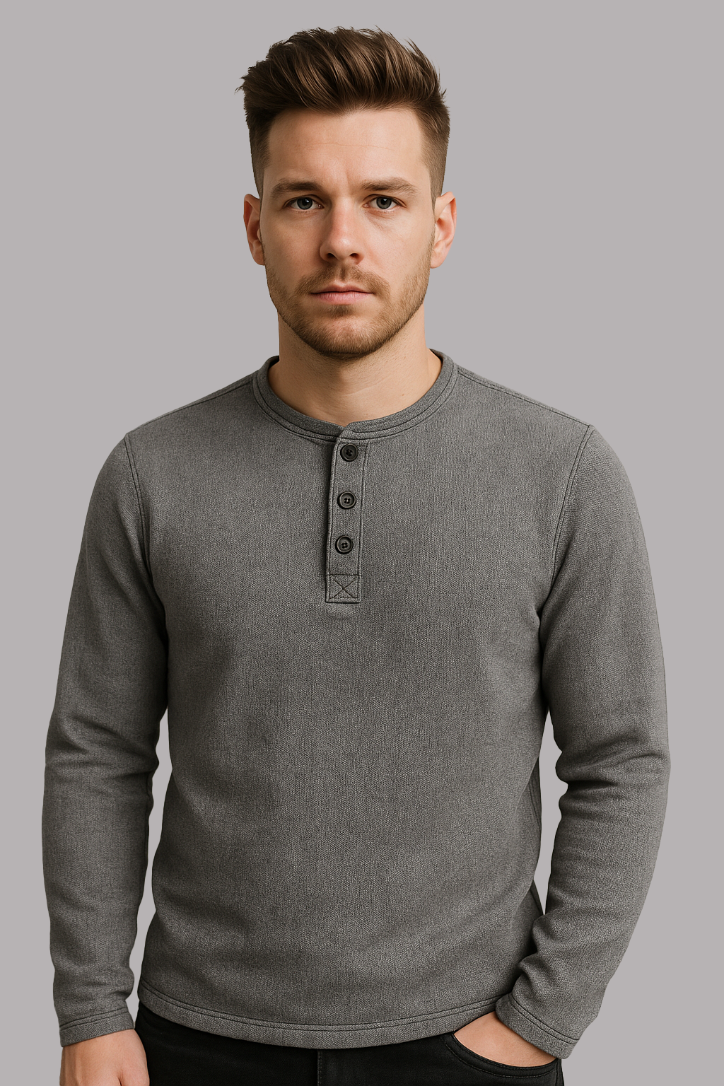Slate Henley Men’s Windproof Shirt
