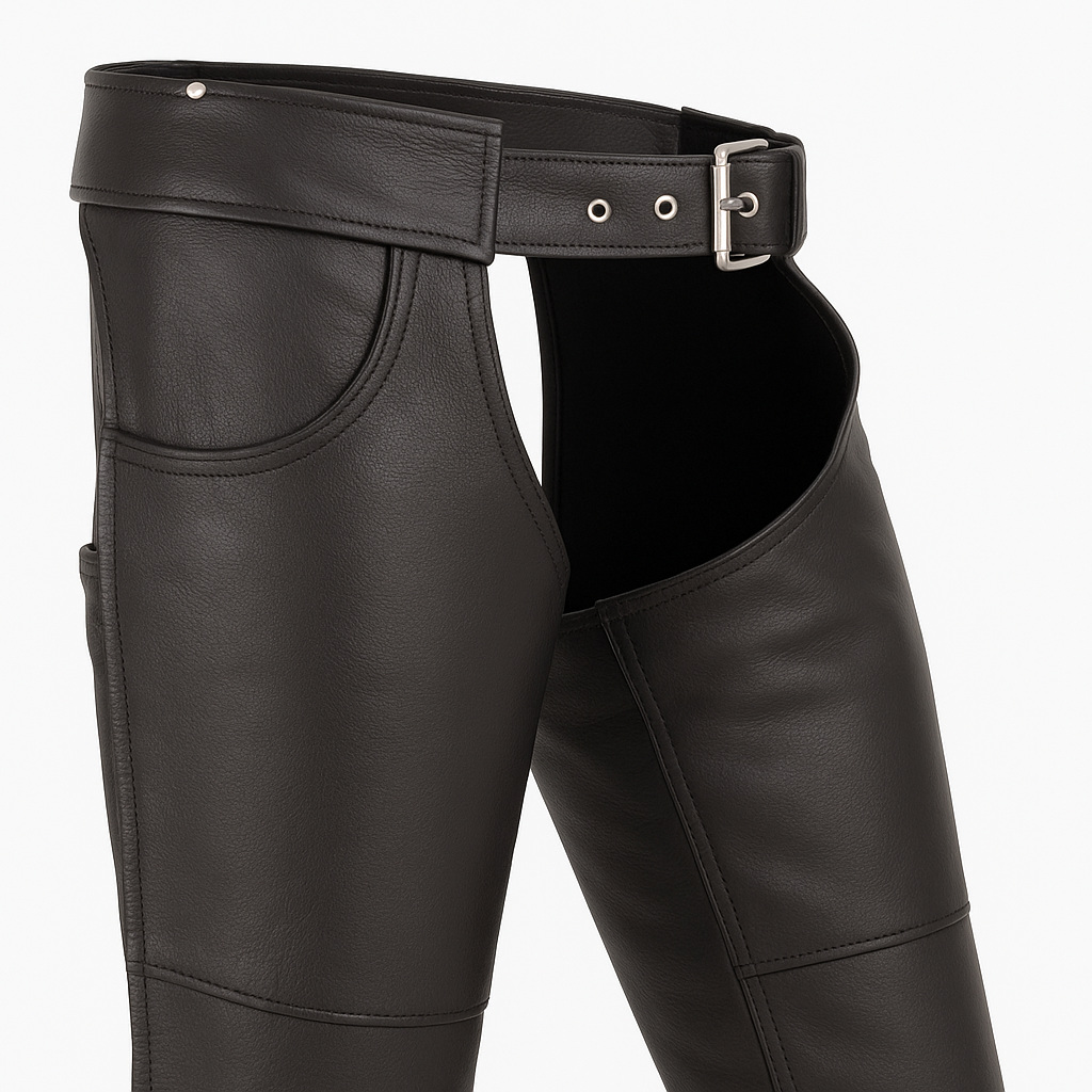 Rustmark - Unisex Motorcycle Leather Chaps