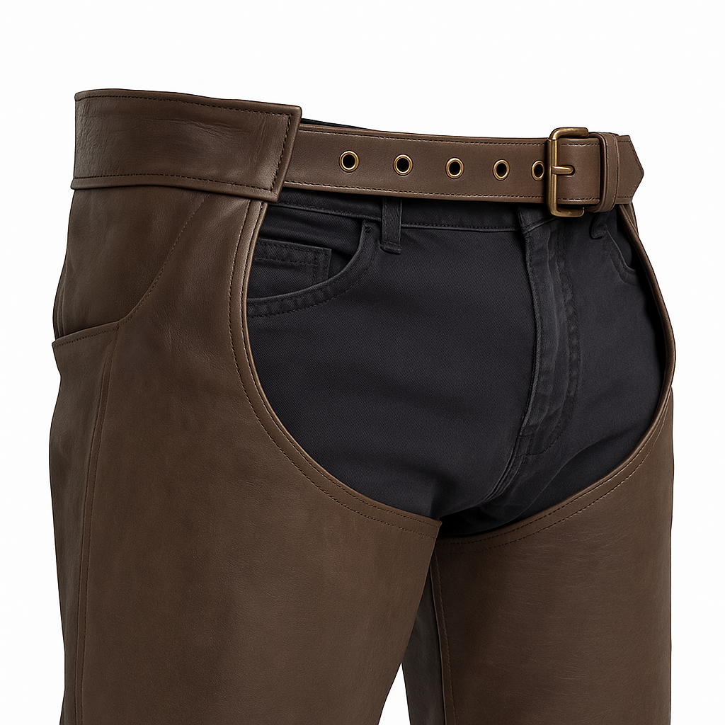 Rustmark - Unisex Motorcycle Leather Chaps