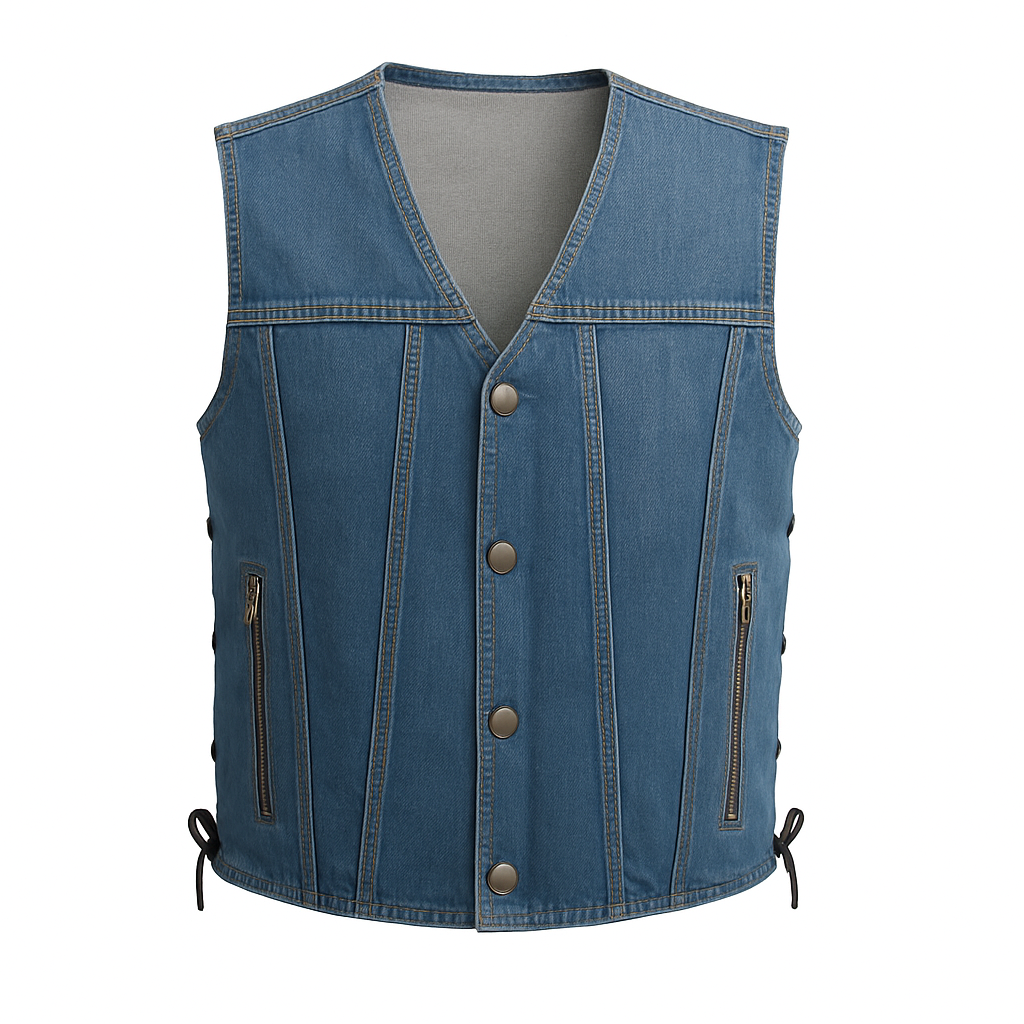 Rabel - Men's Motorcycle Denim Vest