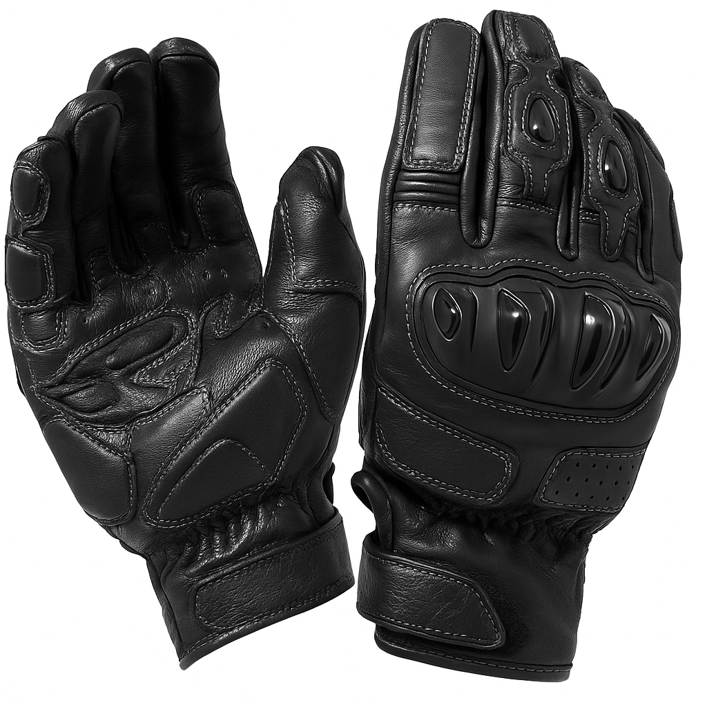 KnuckleGuard Moto Leather Gloves