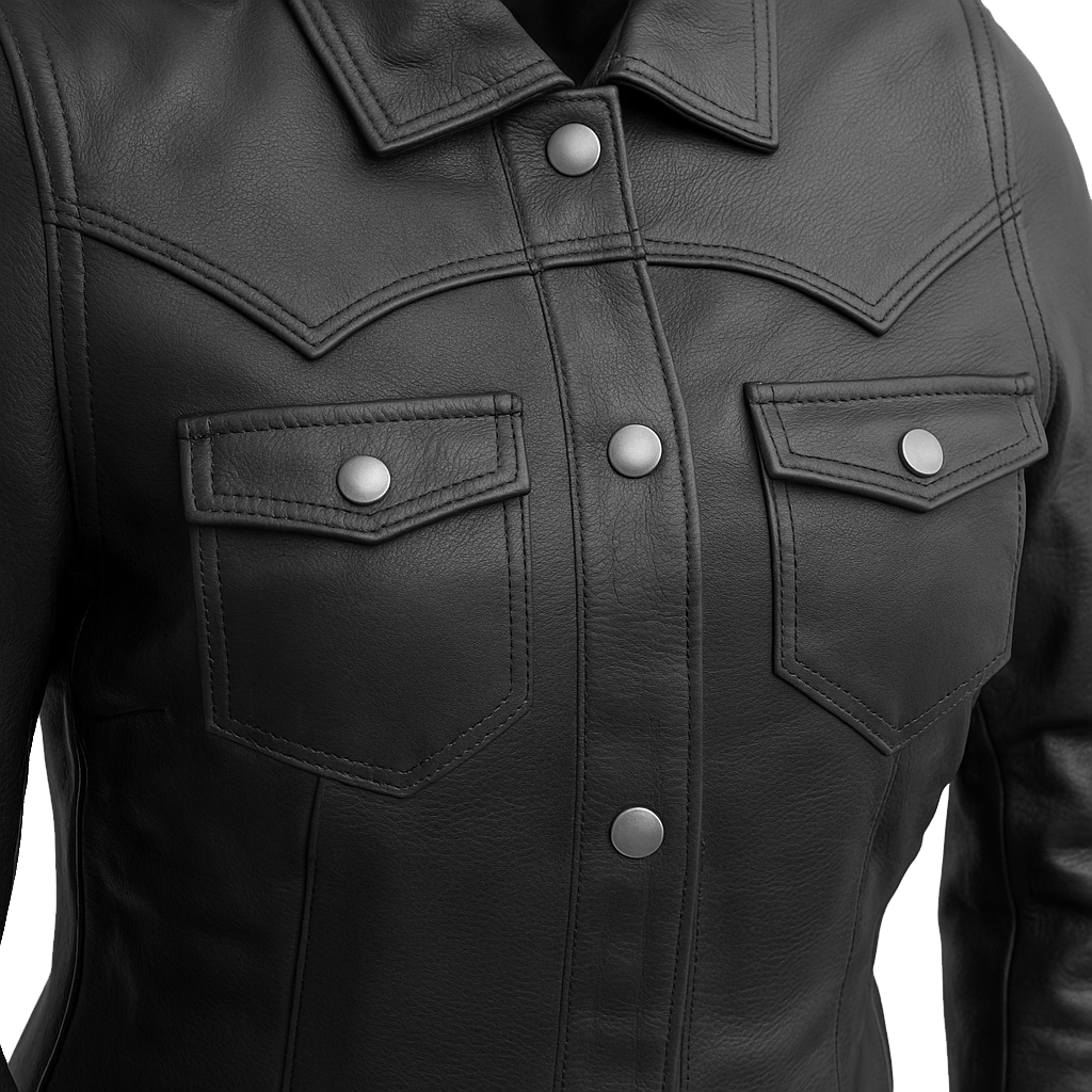 Coalflare – Women's Leather Motorcycle Shirt