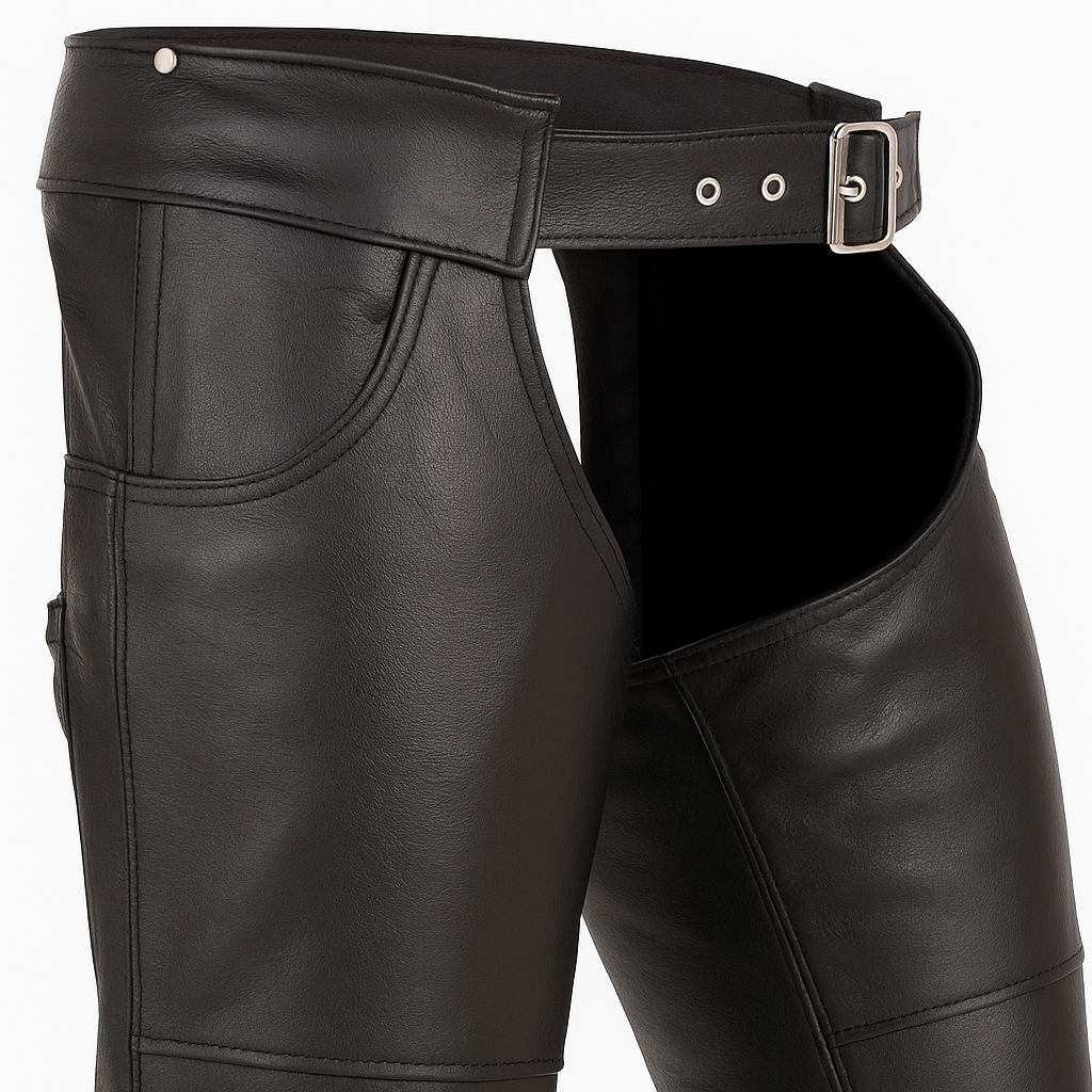 Rustmark - Unisex Motorcycle Leather Chaps