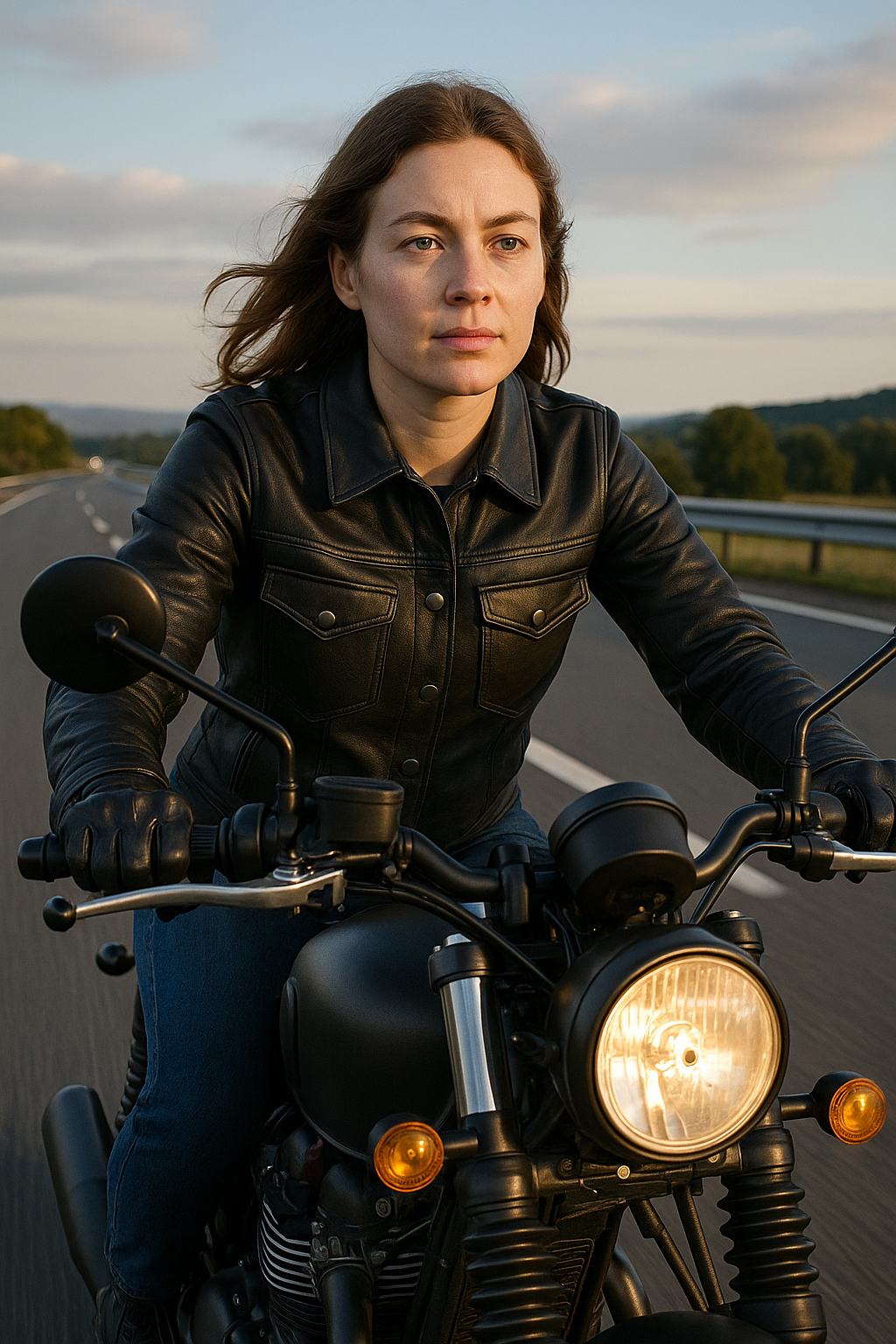 Coalflare – Women's Leather Motorcycle Shirt