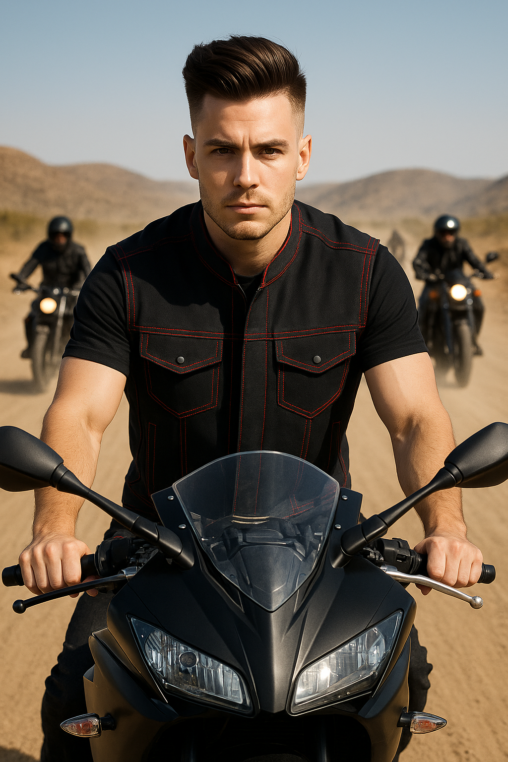 Bloodstone – Men’s Motorcycle Denim Vest