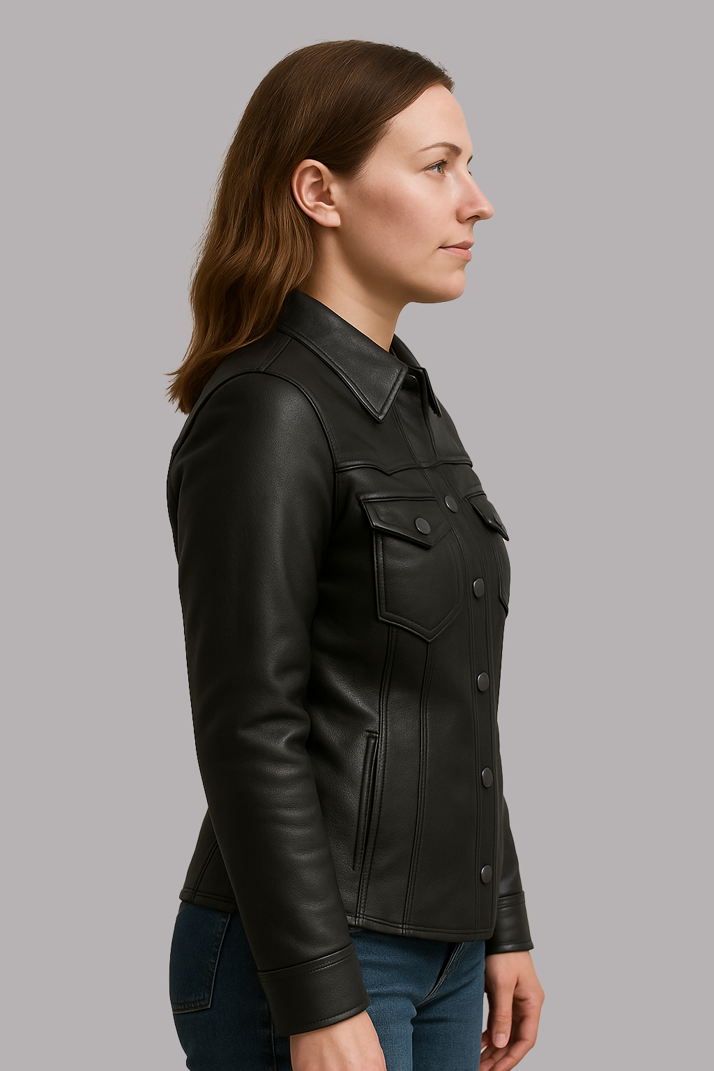 Coalflare – Women's Leather Motorcycle Shirt