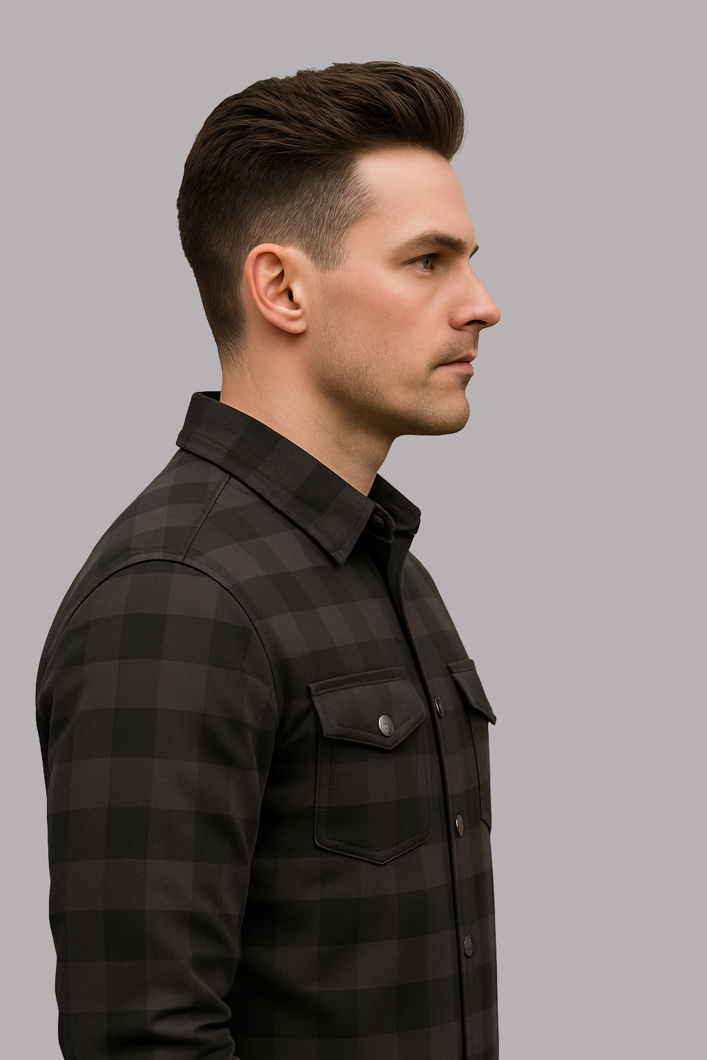 Urban Timber Men’s Charcoal Flannel Shirt
