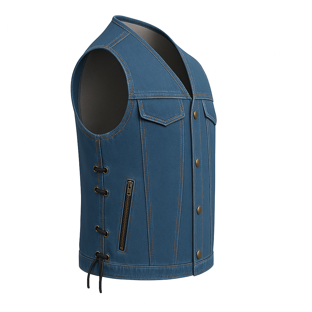 Rabel - Men's Motorcycle Denim Vest