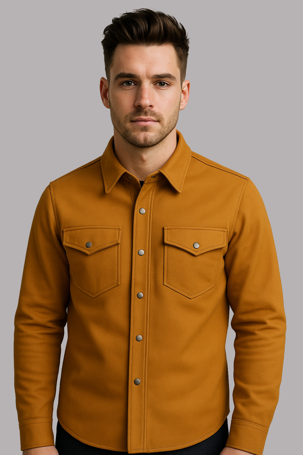 Desert Ember Men’s Honey Brown Shirt