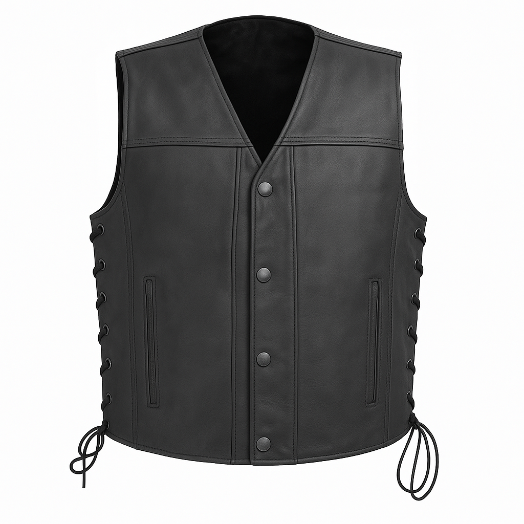 Raventhorn - Men's Motorcycle Western Style Leather Vest