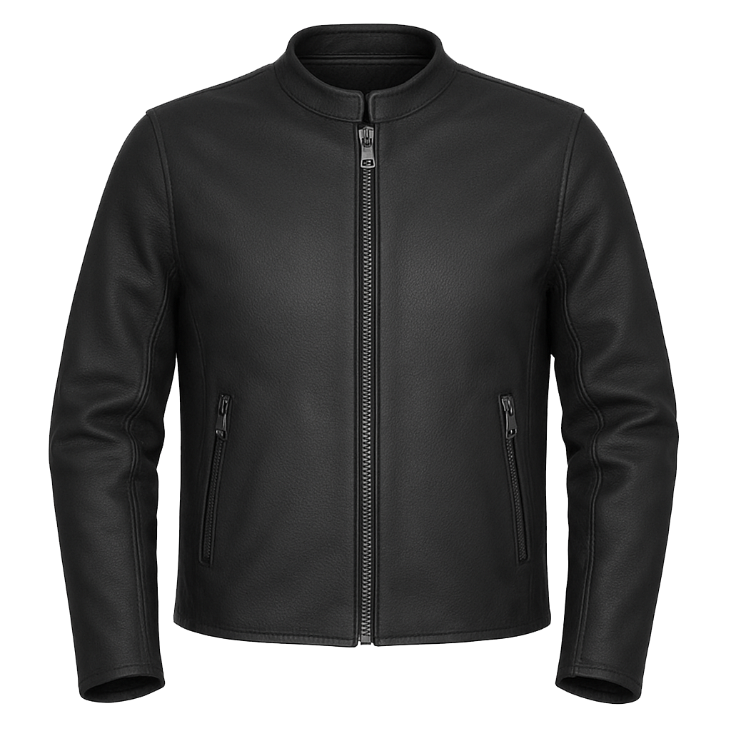Prime Edge – Men's Motorcycle Café Style Leather Jacket