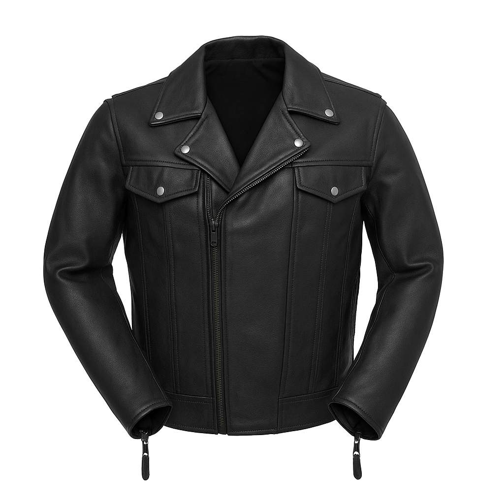 Rider's Creed Man's Motorcycle Leather Jacket