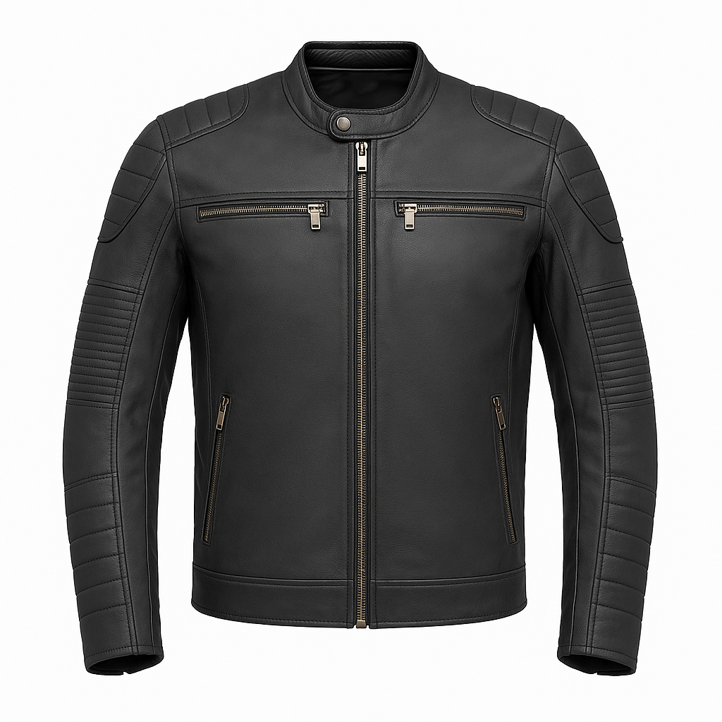 Shadow Titan Man's Motorcycle Leather Jacket