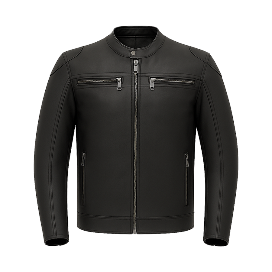 Vanguard Moto Man's Motorcycle Leather Jacket