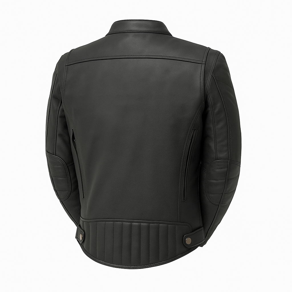 Black Rampage Man's Moto Leather Jacket