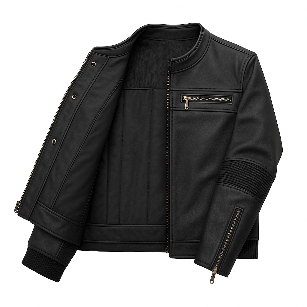 Vanguard Moto Man's Motorcycle Leather Jacket