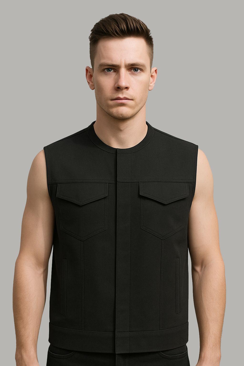 Drayven - Men's Motorcycle Denim Vest