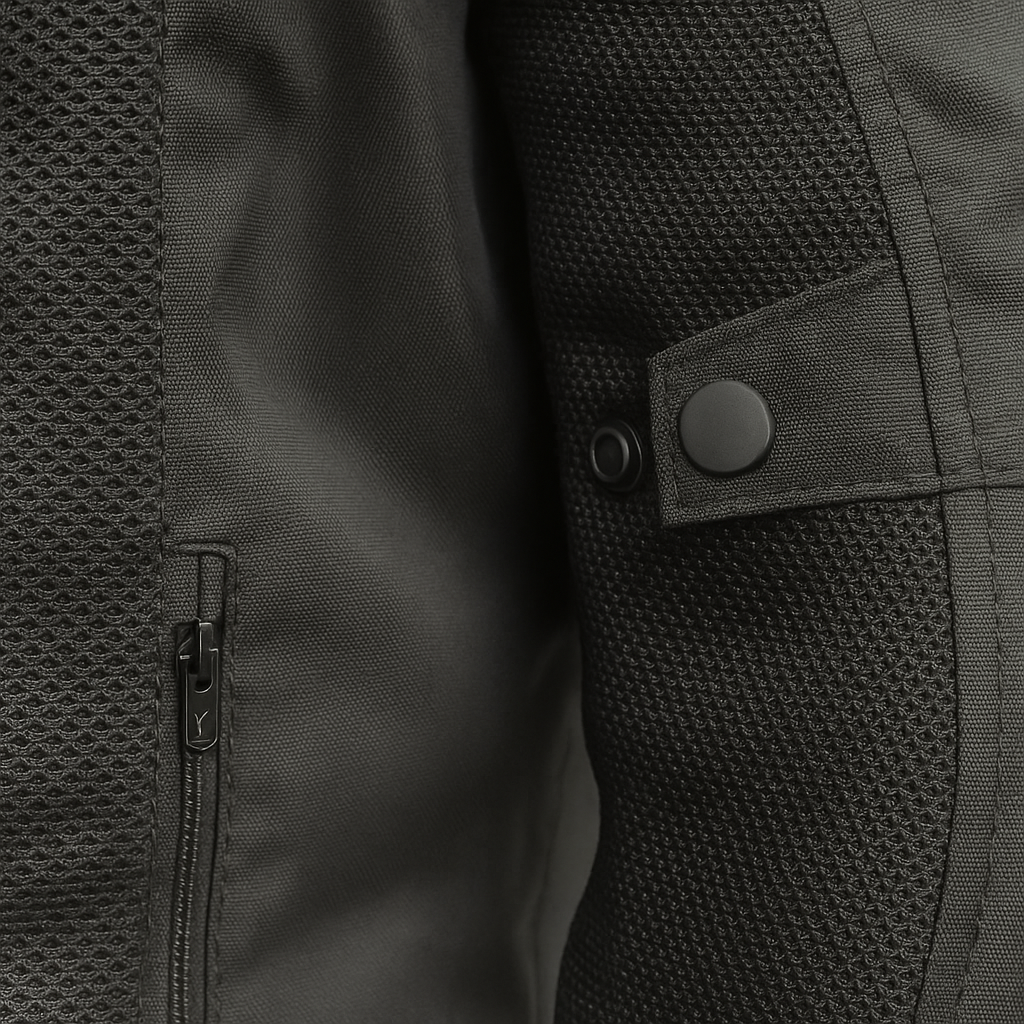 Velocity Black Man's Motorcycle Textile Jacket
