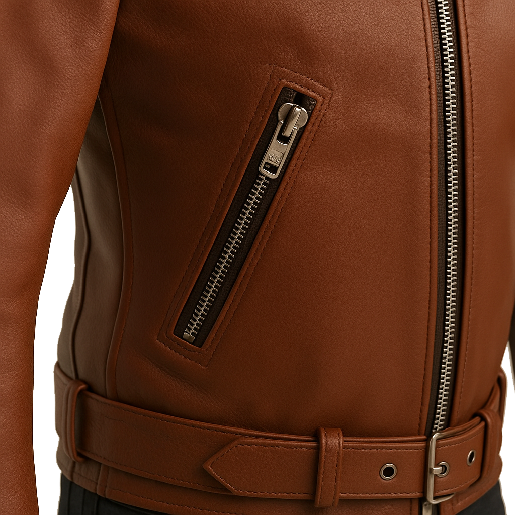 Bronco Blaze Man's Motorcycle Leather Jacket