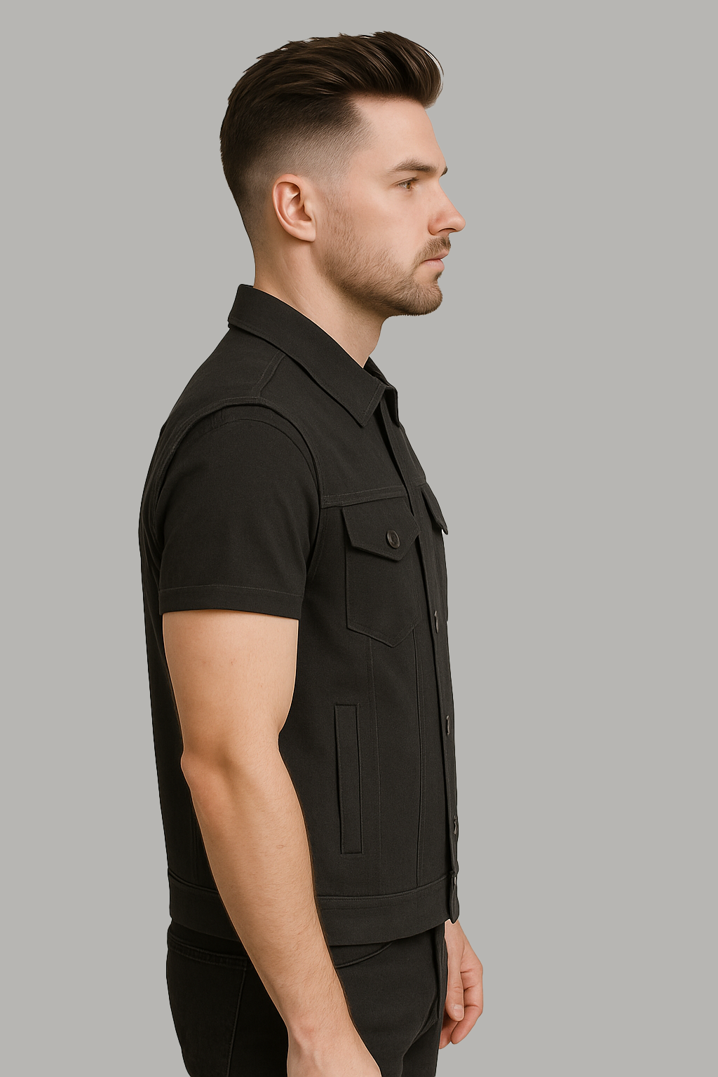 Ashmark – Men's Motorcycle Denim Vest