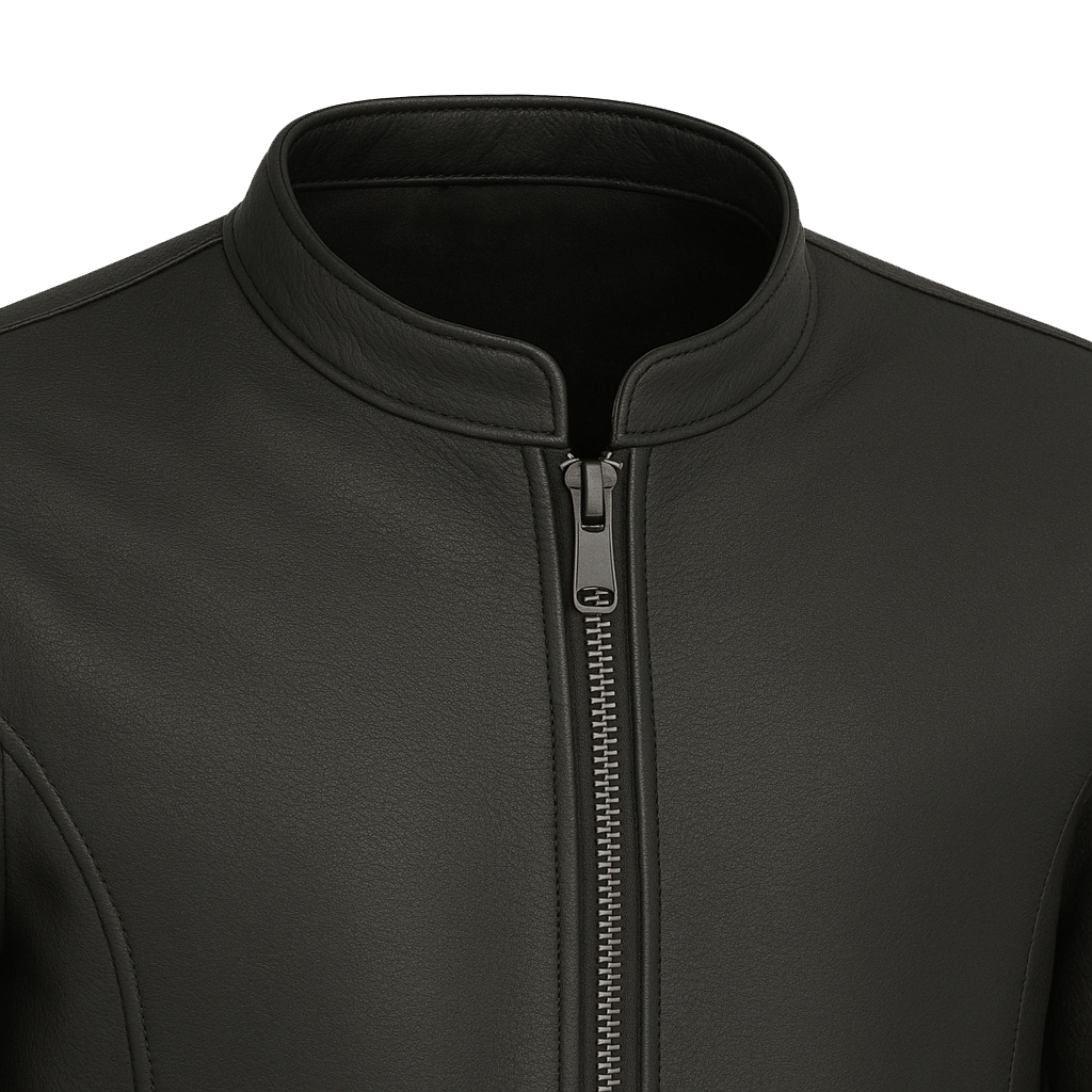 Prime Edge – Men's Motorcycle Café Style Leather Jacket