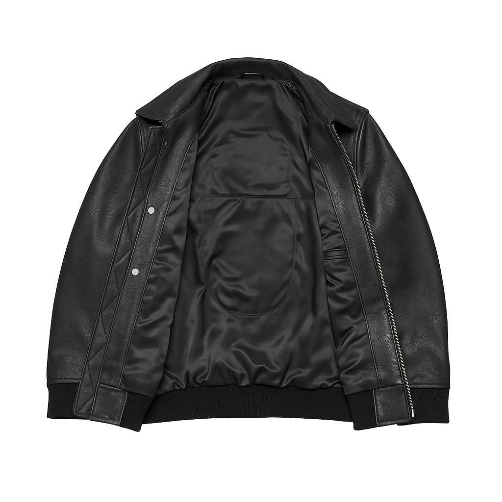 The Heritage Bomber Man's Motorcycle Leather Jacket