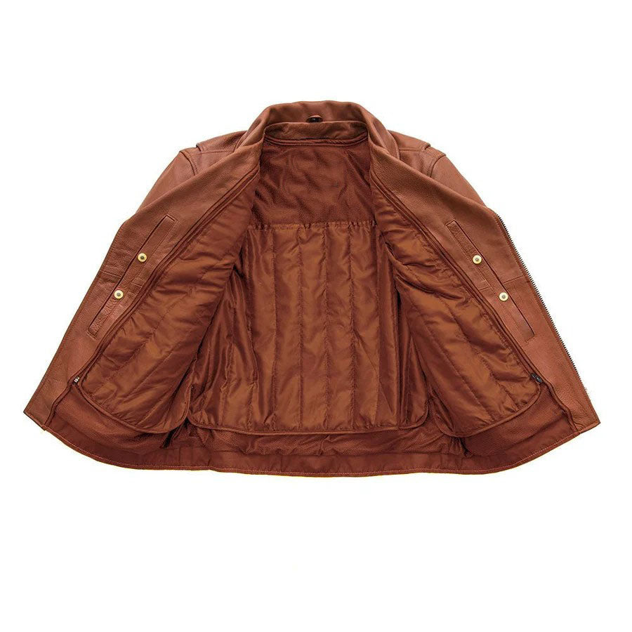 Bronco Blaze Man's Motorcycle Leather Jacket